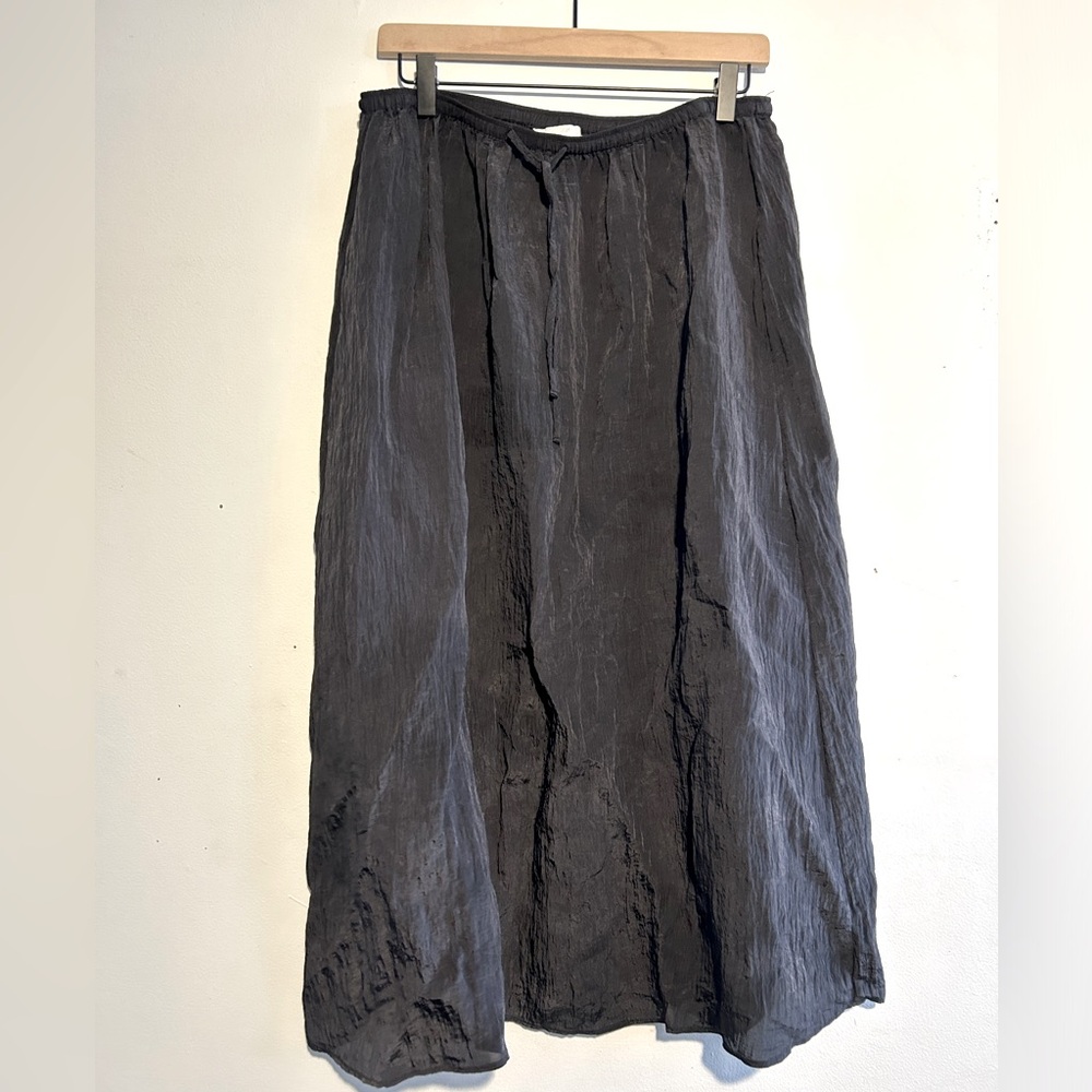 H&M black midi skirt